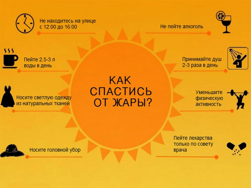 Как спастись от жары.